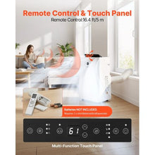 12000 BTU Portable Air Conditioner 4-in-1 AC Unit with Cooling Dehumidifier Fan Remote Control LED Display 24H Timer & Sleep Mode