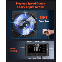 16-Inch Shutter Exhaust Fan 2900 CFM EC Motor with Smart Temperature Control & Timer for Garage Shed & Greenhouse