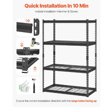 4-Tier Heavy Duty Garage Storage Shelves 2400 lbs