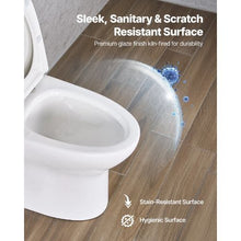 Elongated One-Piece Toilet Vortex Dual-Flush 1.0/1.28 GPF Comfortable Chair Seat Standard Height 12" Rough-In White & Silver Easy-Clean Skirted Design