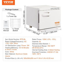 8L Spa Hot Towel Warmer Cabinet and 2in-1 Towel Warmer with Stainless Steel Rack with Holds up to 16 Towels