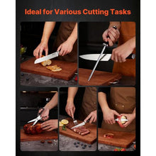 15-Piece Kitchen Knife Set with Block & Sharpener High Carbon Stainless Steel