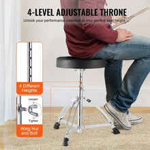Adult 5-Piece 22″ Full-Size Drum Set – Complete Beginner Kit with Throne, Cymbals & Pedal (Silver)