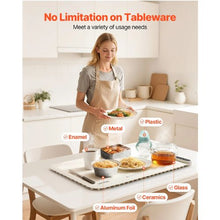 Electric Warming Tray Rollable Silicone Food Warmer 9 Temperature Settings Auto Shut-Off Child Lock