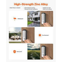 14 Key Mechanical Keyless Entry Door Lock  for Home Office Outdoor Fence Garage Yard