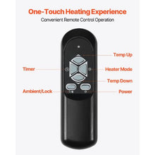 1500W Infrared Electric Heater with Remote, Timer & LED Display for Indoor/Outdoor Use