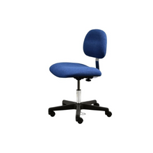 17” – 22” H Desk Height ESD Fabric Chair No Arms PL12-FC-BLUE-413 Blue