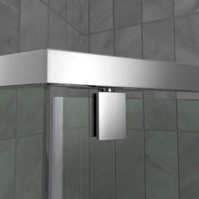 Frameless Pivot Shower Enclosure Prism Brushed Nickel SHEN-2136360-04
