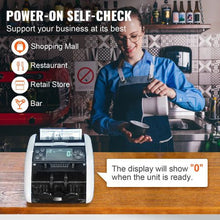 Money Counting Machine with Counterfeit Detection (UV, MG, IR, DD), USD & EUR Bills Large LCD & External Display