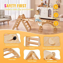5-in-1 Pikler Triangle Set – Medium Wooden Montessori Climbing Gym with Ramp & Arch for Toddlers (1–3 Years)