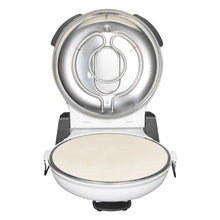 12-Inch Electric Pizza Oven 1200W Cordierite Stone 5-Mode Temperature Control 788°F (White)
