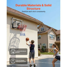 44" Wall-Mounted Basketball Hoop with PC Backboard for Playing