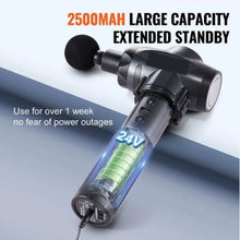 Deep Tissue Massage Gun 9 Speeds 6 Massage Heads 24V 2500mAh Battery Muscle Relaxation