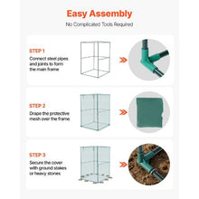 3.9 x 3.9 x 5.9 ft Crop Cage with Zippered Door for Plant Protection