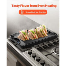 185x342 mm Reversible Grill/Griddle for Indoor/Outdoor Stove Top Burner