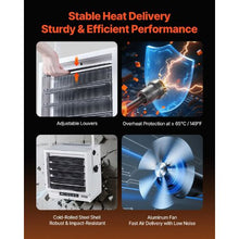 10000W Electric Garage Heater with Remote & Timer Wall/Ceiling Mount Fan-Forced Commercial Shop Heater 240V