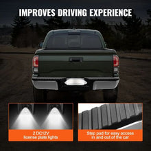 Rear Step Bumper for 2008-2016 Ford F250/F350 Super Duty Chrome Steel Assembly with License Plate Light & Step Pad Replacement for FO1103148