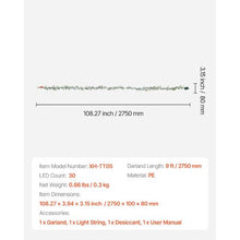 Realistic Greenery Decorated with Vines Olive Leaves and Berries Xmas Decoration (9FT)