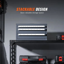 Three-Drawer Steel End Mill Organizer 29 Compartments, 1/8"–1" Capacity Stackable with Labels