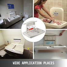 Wall-Mounted Horizontal Baby Changing Table Vertical Fold-Down Diaper Changing Station