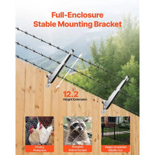 12.2-Inch Barbed Wire Arm Fence Post Extender for Wood & Concrete Fences(Pack of 10)