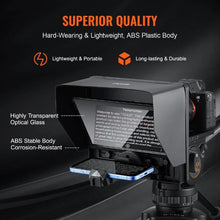 10-Inch Aluminum Teleprompter for YouTube Twitch Zoom & Live Streaming