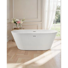 59 Inch Acrylic Freestanding Bathtub for Modern Bathroom or Remodel Projects