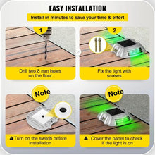 8-Pack Solar Driveway Lights Waterproof LED Green for Pathway & Walkway