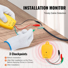 100 Sq.ft Electric Floor Heating Mat with Digital Thermostat & Installation Monitor 110-120V Radiant Floor System for Easy Install