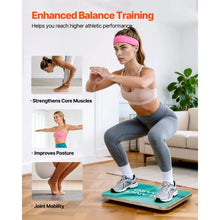 360° Rotating Balance Board 3-Level Adjustable Wooden Wobble Board for Core Training & Home Gym