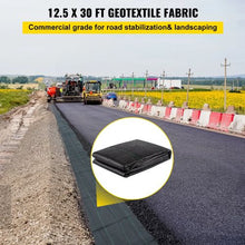 12.5 x 30' Ft Heavy Duty Underlayment for Soil Stabilization Landscaping 3.5oz Woven PP Driveway Drain Cloth with 600lbs Tensile Strength TGB-3522