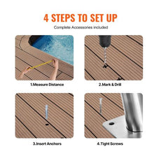 30 x 30 In Pool Handrails Stainless Steel Safety Rail with Base Plate Grip Cover Rustproof (2-Pack)
