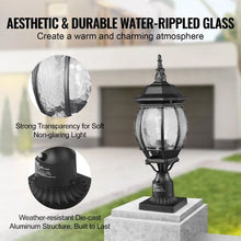 2 Pack Dusk to Dawn Outdoor Post Lights 20.87  Waterproof Lamp Fixtures for Patio Garden