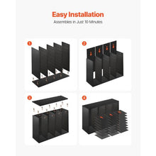 36 Compartment Desk Literature Organizer File & Mail Sorter – (Black)