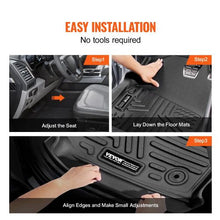 Dodge Ram Floor Liners 2013–2022 5-Piece TPE All-Weather Mats Custom Fit Crew Cab (Black)