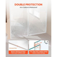 Frameless Sliding Shower Door 58-59 W x 75 H in 5/16 in (8mm) Clear Tempered Glass NANO Stainproof Stainless Steel Chrome