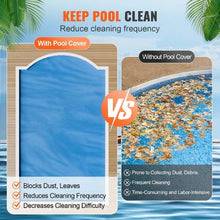 32 x 16 ft Solar Pool Cover 12 mil Rectangle Solar Blanket for Inground & Above Ground Pools (Blue)