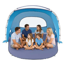 6-Person Beach Tent Sun Shelter – UPF 50+ Portable Canopy with Carry Bag & Sand Pockets for Family Camping & Outdoor Picnic Use