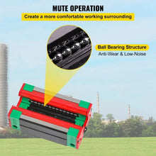 2X 15-1500mm Linear Guideway Rail with 4Pcs Pillow Block Carriage ( Pack of 2)