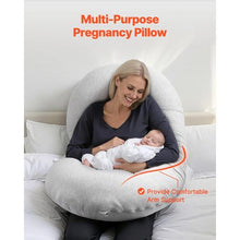 C-Shaped Full Body Pregnancy Pillow – Soft Maternity Support for Back & Belly