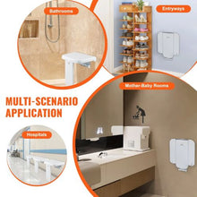 Folding ABS Shower Seat 15.7 x 16.7 in Wall-Mounted 440 LB Capacity