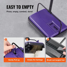 Manual Floor Sweeper with 300 ml Dustbin Capacity Easy to Empty for Home Office Carpets Pet Hair Dust