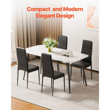 Modern Dining Room Accent Chairs for Dining Tables Space-Saving Kitchen Table Chair (Set of 6)