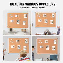 48"x36" Large Cork Board – Wall-Mounted Bulletin Board for School Home Office