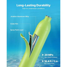 0.5L Mini Scuba Tank Portable Diving Cylinder with Bag & Lanyard Reusable Emergency Pony Bottle