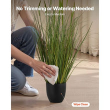 35" Artificial Cattail Grass in Pot Premium PVC Faux Greenery Shrubs for Indoor/Outdoor Home Garden & Office Décor (Pack Of 2)