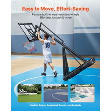 50 inch Portable Basketball Stand for Kids  Adults in Schools Parks Indoor & Outdoor Use