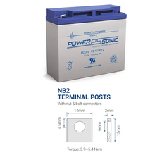 12V 18Ah SLA Rechargeable Battery PS-12180 (Pack of 4)