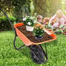Electric Wheelbarrow 500W – 330 lbs Capacity 5 Cu Ft Garden Dump Cart