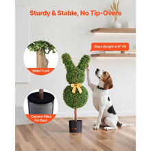 36 In Artificial Topiary Bunny-Shape Boxwood Ball for Outdoor &Indoor
